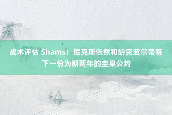 战术评估 Shams：尼克斯依然和胡克波尔蒂签下一份为期两年的圭臬公约