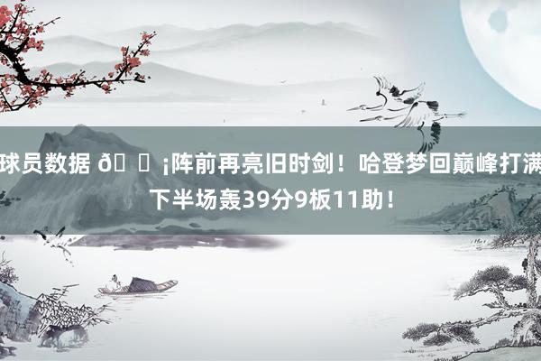 球员数据 🗡阵前再亮旧时剑！哈登梦回巅峰打满下半场轰39分9板11助！