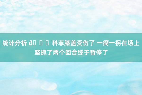 统计分析 😐科菲膝盖受伤了 一瘸一拐在场上坚抓了两个回合终于暂停了