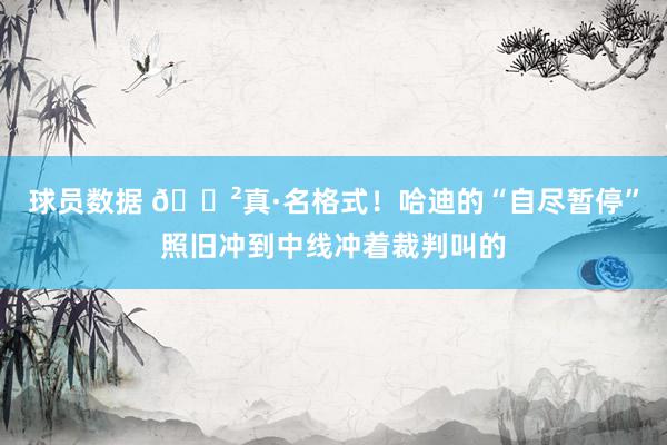 球员数据 😲真·名格式！哈迪的“自尽暂停”照旧冲到中线冲着裁判叫的