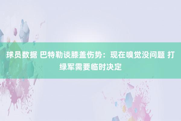 球员数据 巴特勒谈膝盖伤势：现在嗅觉没问题 打绿军需要临时决定