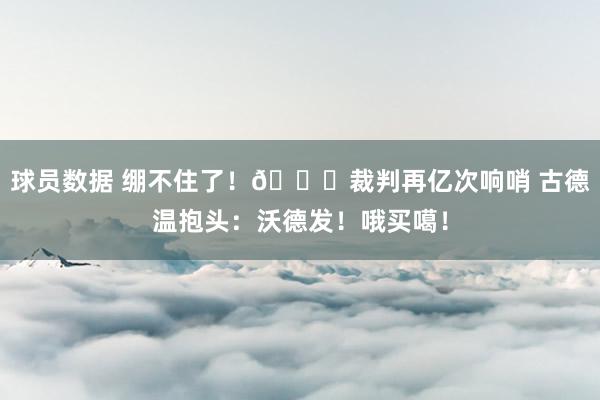 球员数据 绷不住了！😂裁判再亿次响哨 古德温抱头：沃德发！哦买噶！