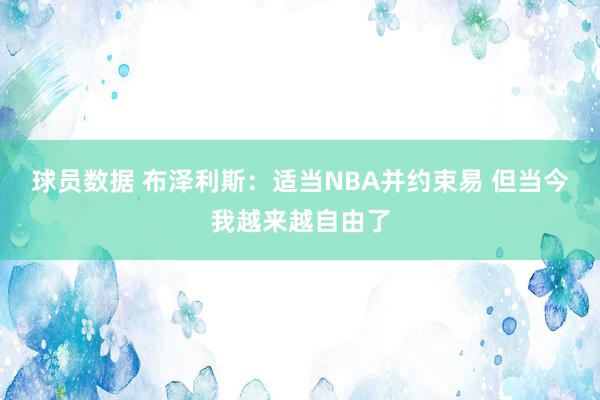 球员数据 布泽利斯：适当NBA并约束易 但当今我越来越自由了