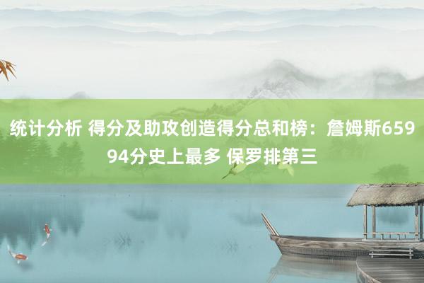 统计分析 得分及助攻创造得分总和榜：詹姆斯65994分史上最多 保罗排第三