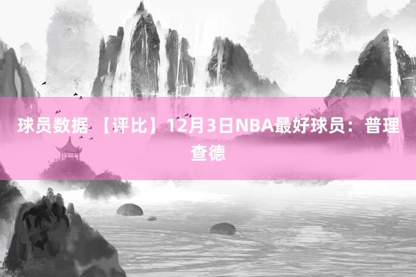 球员数据 【评比】12月3日NBA最好球员：普理查德